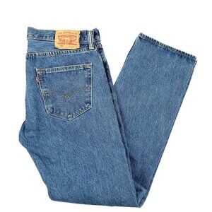Levi's 501 Jeans Men's 34x32 Button Fly Medium Wash Denim Work Casual Travel